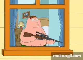 Peter Griffin sniper rifle on Make a GIF