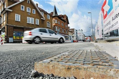 Der Belag Kommt Stadtgraben Dicht