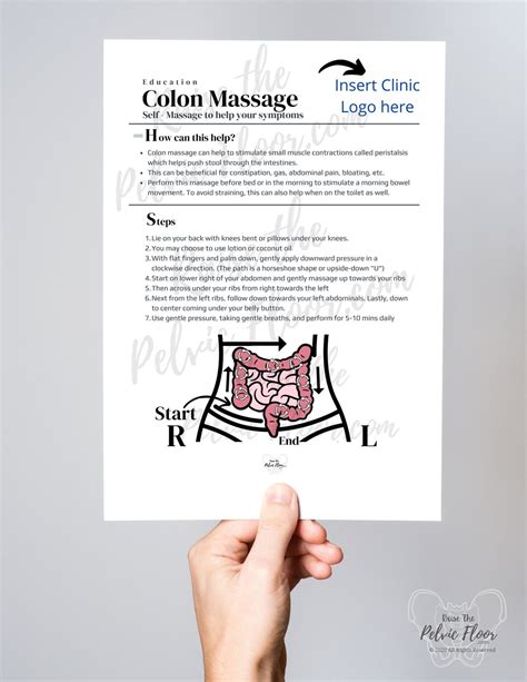 Digital Downloadcolon Massage Mobilization Abdominal Stool Massage