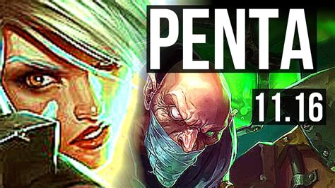 Riven Vs Singed Top Penta M Mastery Dominating Na Master