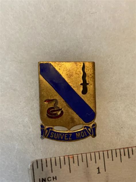 Authentic Wwii Us Army Th Cavalry Regiment Unit Di Dui Crest Insignia