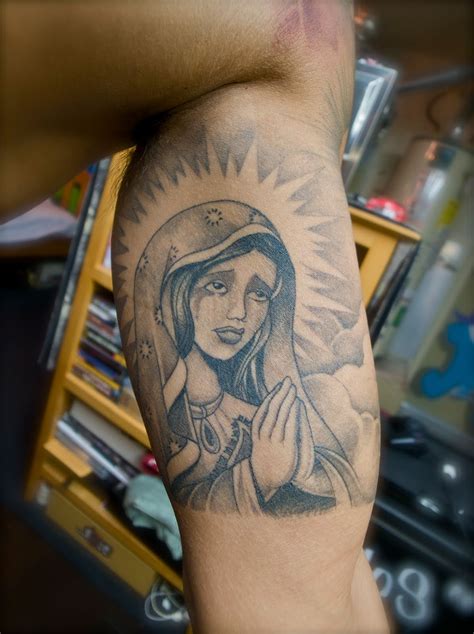 Carlitos Skid Row Tattoos: LA VIRGEN....