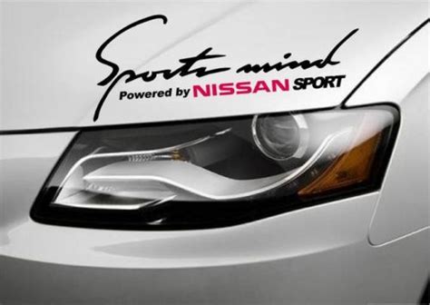 2 Sports Mind Powered By NISSAN Altima Maxima Z350 Z Decal Stick