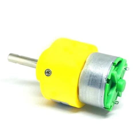 12v 120 Rpm Heavy Duty Geared Dc Motor Yellow