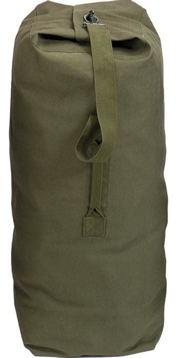 Olive Drab Military Large Top Load Duffle Bag Cotton Canvas 25 X 42 Galaxy Army Navy