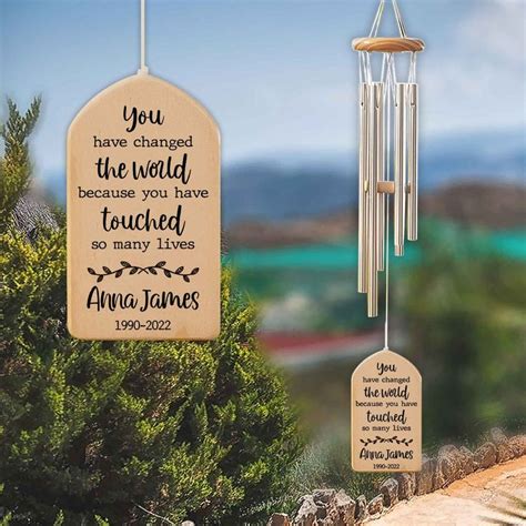 Teacher Retirement Gift Wind Chime Personalized Gift For Etsy Wind