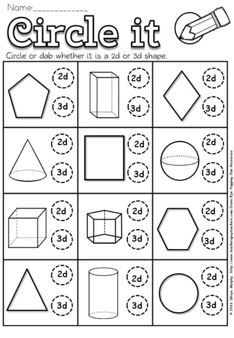 Comparing 2d And 3d Shapes Made By Teachers