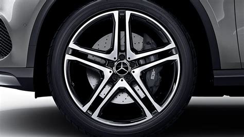 21" AMG Twin 5-Spoke Wheels w/ Black Accents - Black Touch Up Paint ...