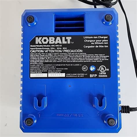 Kobalt V Max Lithium Ion Battery Charger Model Krc Charger