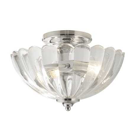 Scalloped Amber Glass Semi Flush Ceiling Light Shades Of Light Ubicaciondepersonascdmxgobmx