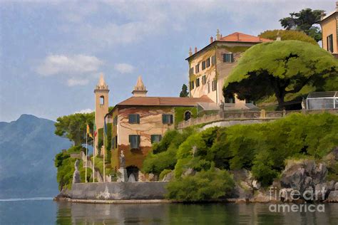 Mansion At Lake Como Photograph by Timothy Hacker - Pixels