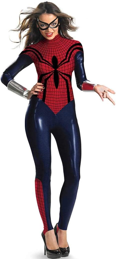 Disfraz De Spiderman Para Mujer De Halloween Cosplay Juego De Drama De