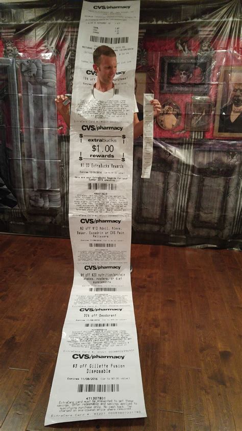 Man In Cvs Receipt Costume Goes To Cvs