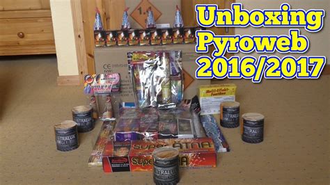 Feuerwerk Unboxing 2016 2017 Pyroweb 2 Pakete HD YouTube