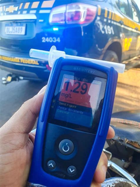 PRF Prende Condutor Embriagado Pilotando Moto Adulterada Em Palmas TO