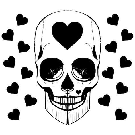 Girl Sugar Skull Clip Art