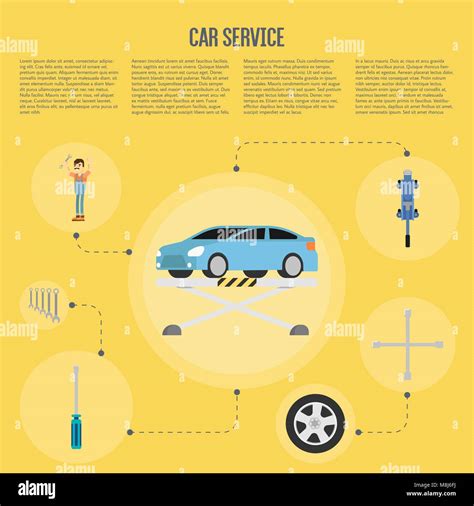 Car Shop Infographics Stock Vector Image And Art Alamy