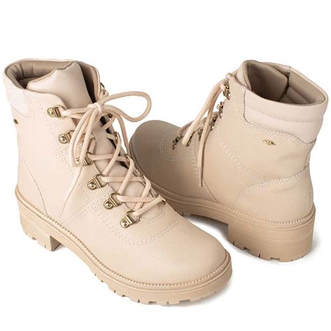 Bota Coturno De Couro Tratorada Dakota Feminina G5682