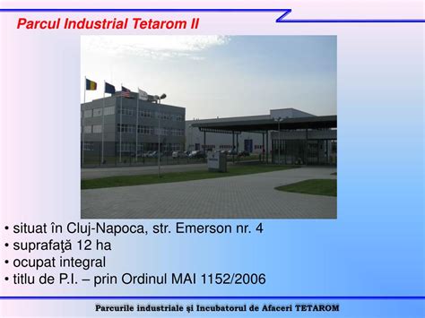 Ppt Parcul Industrial Tetarom I Powerpoint Presentation Free