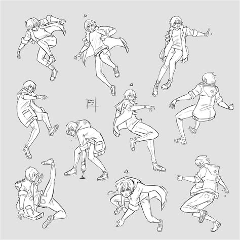 Sketchdump February 2018 [Dynamic poses] by DamaiMikaz on DeviantArt