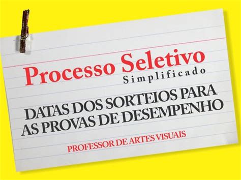 Candidatos J Podem Conferir As Datas Do Sorteio Para Prova De