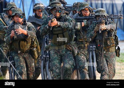 Philippine Navy Seals Make Their Final Assault As They Simulate A