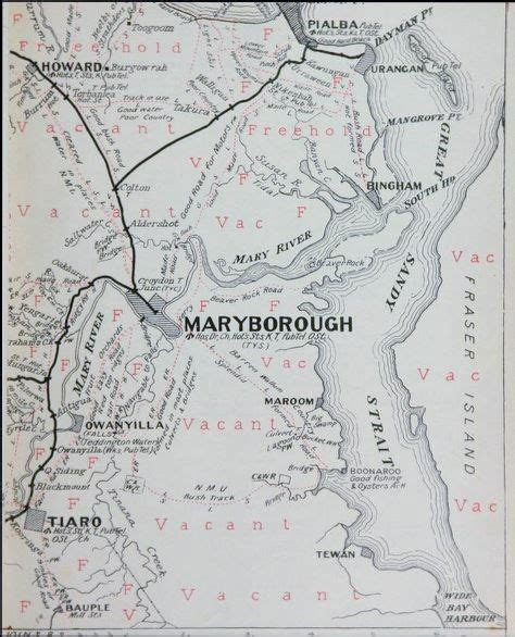 Map of Maryborough and region depicting roads. (source: The Roads of ...