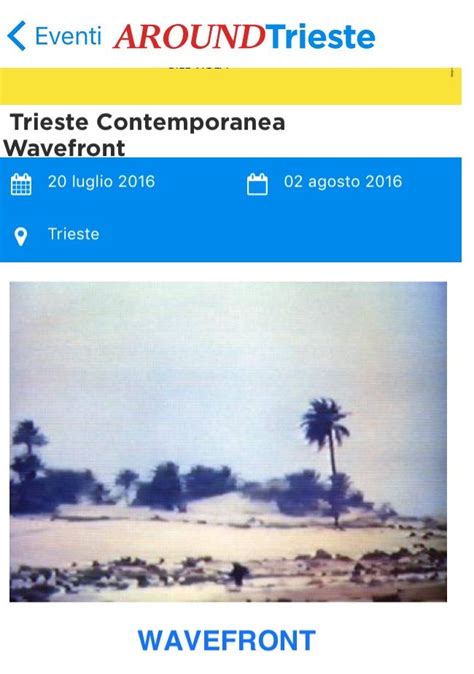 Trieste Eventi Scarica L App Aroundtrieste Vivi La Citt