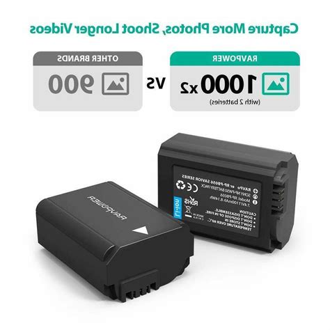 Ravpower Sony Np Fw Battery Charger Set