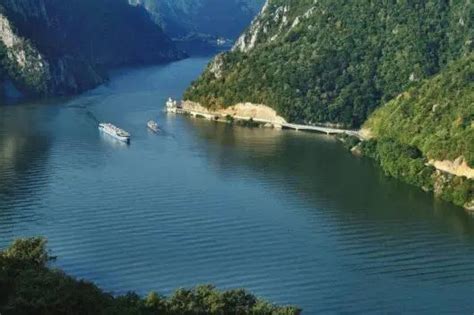 Iron Gates Danube River Meets The Carpathians River Danube River