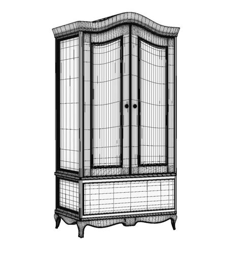 French Style 2 Door Wardrobe 3ds Max Model And Fbx Cadblocksfree Thousands Of Free Autocad