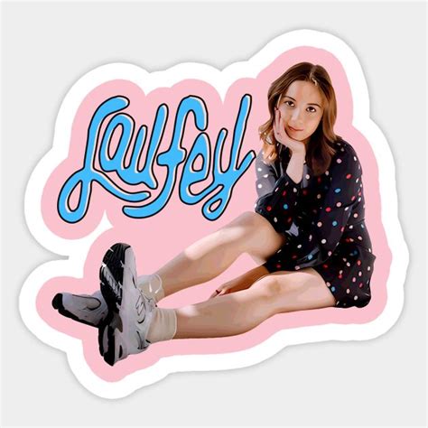 Icelandic Singer Laufey Sticker In 2024 Stickers Custom Stickers