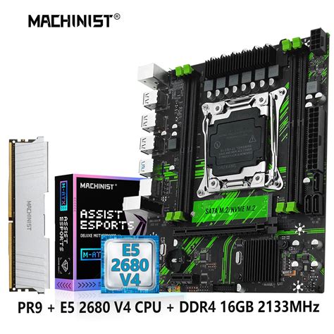 MACHINIST X99 PR9 Motherboard Kit LGA 2011 3 Set Xeon E5 2680 V4 CPU