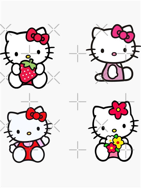 cute  kitty sticker set sticker  sale  psychedvision