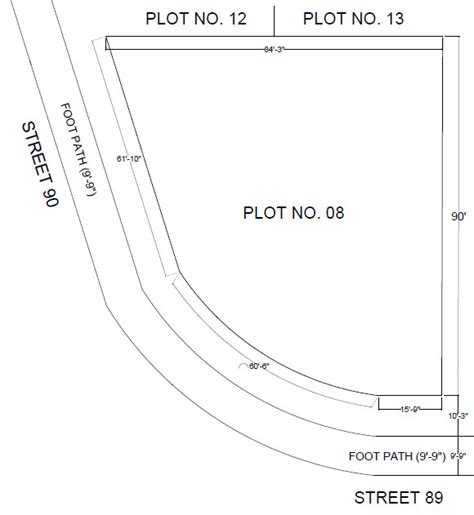 elevations  irregular shaped site plan