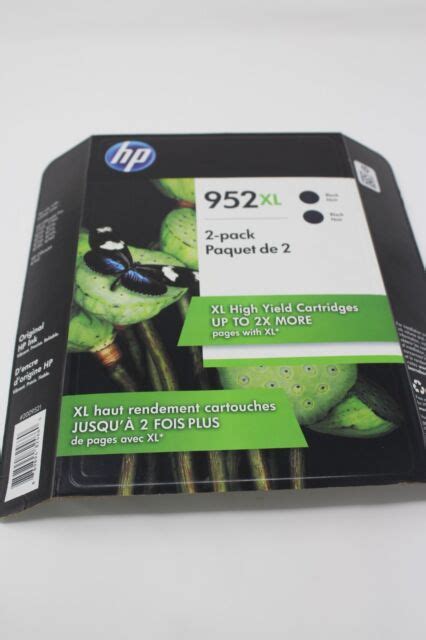 Hp 952xl 952 Xl Black High Yield Ink Cartridges Twin Pack Exp 112021 N9k29bn Ebay