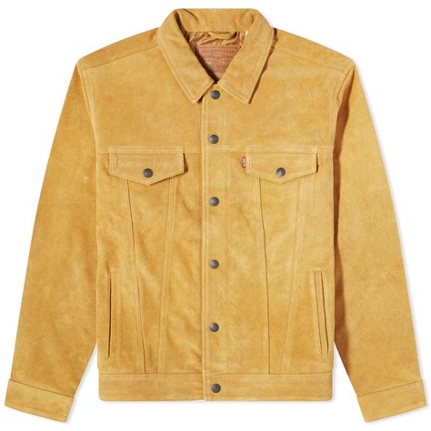 Levis Vintage Clothing Highland Suede Trucker Jacket Highland Suede