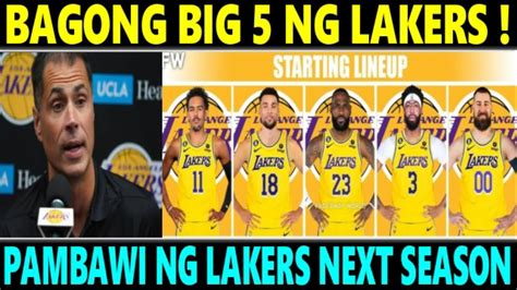 Just In Lakers Bagong Big Na Pambawi Ni Lebron Next Season Bubuuin