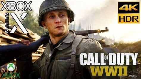 Xbox Series X Call Of Duty Ww2 4k Hdr 60fps Gameplay Youtube