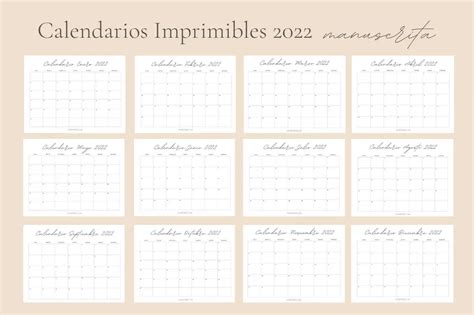 Calendario 2022 Para Imprimir Vida Imprimible En 2022 Calendario Pdmrea