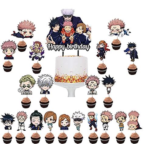 Buy Pcs Anime Cake Topper Cupcake Toppers Happy Birthday Party