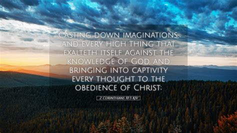 2 Corinthians 10 5 KJV Desktop Wallpaper Casting Down Imaginations