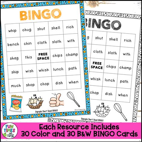 Short Vowels Bingo Bundle Cvc Blends And Digraphs No Prep Phonics