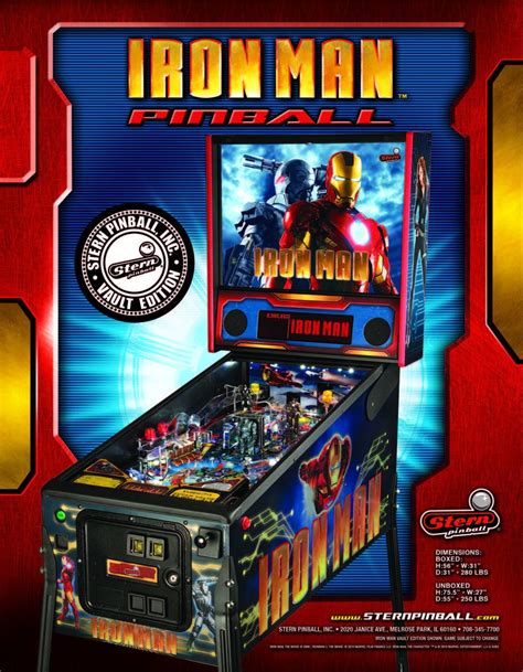 Iron Man Pro Vault Edition Pinball Machine Stern 2014 Pinside