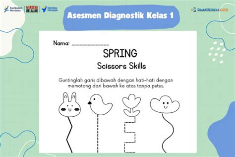 Simak Kumpulan Contoh Asesmen Diagnostik Kognitif Dan Non Kognitif Kelas 1 Sd Lengkap Dengan