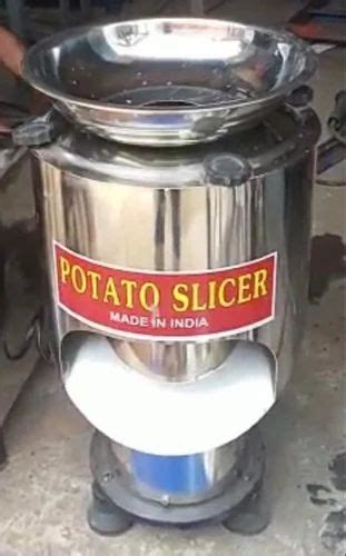 Semi Automatic Stainless Steel Potato Chips Slicer Machine 1 Hp 300