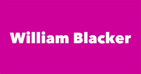 William Blacker Spouse Children Birthday And More