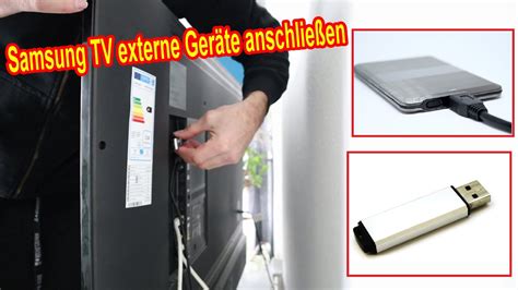 Samsung Smart Tv Externe Ger Te Anschlie En Externe Festplatte Usb