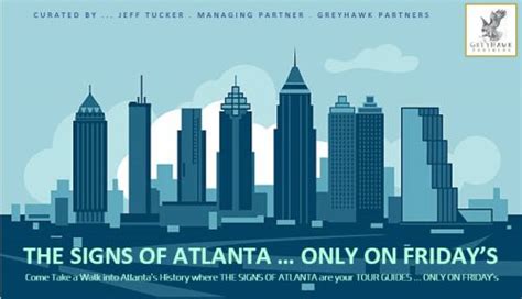 History Tour of ATLANTA on FRIDAY ... Follow the SIGNS | Tours, Tour ...