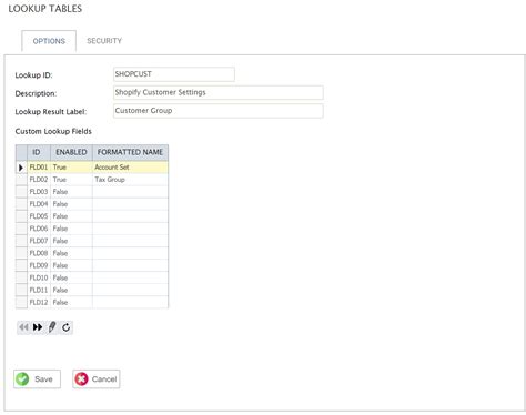 Lookup Tables IMan User Guide Realisable